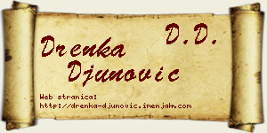 Drenka Đunović vizit kartica
